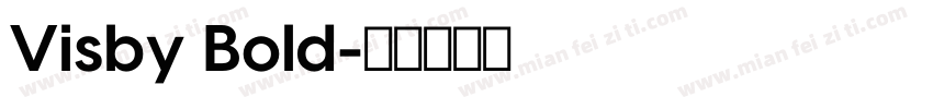 Visby Bold字体转换